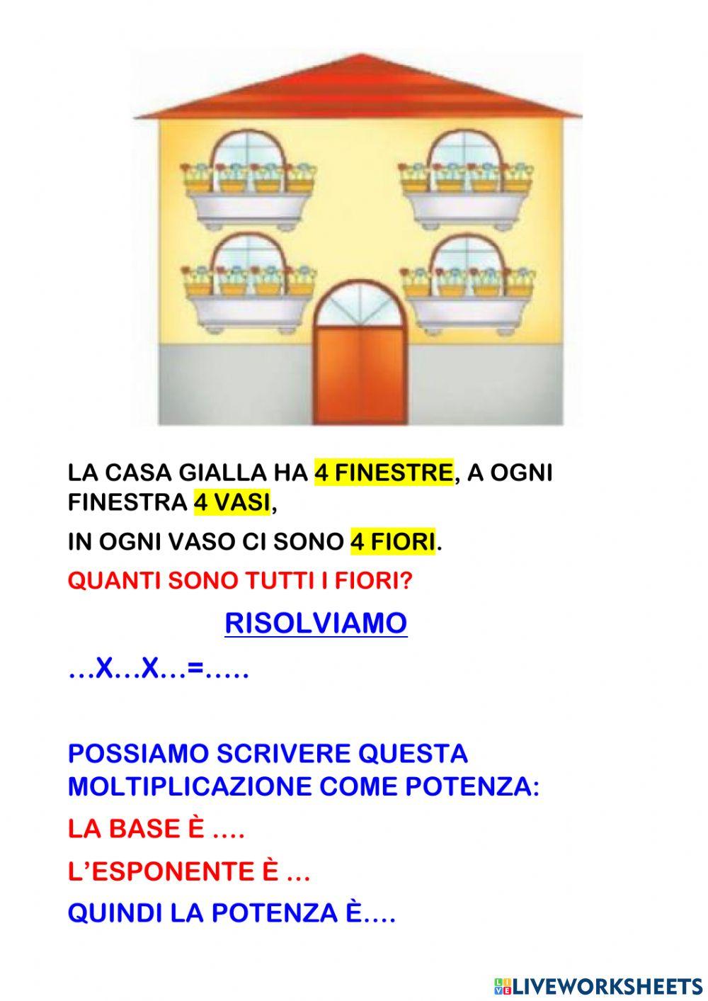 Problemi e potenze Problemi e potenze