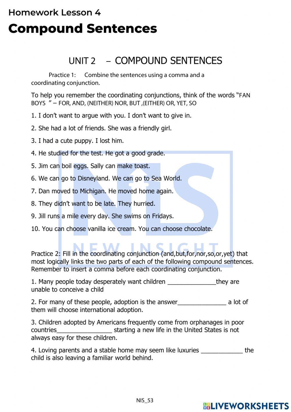 Compound Words interactive exercise for pre-intermediate | Live Worksheets