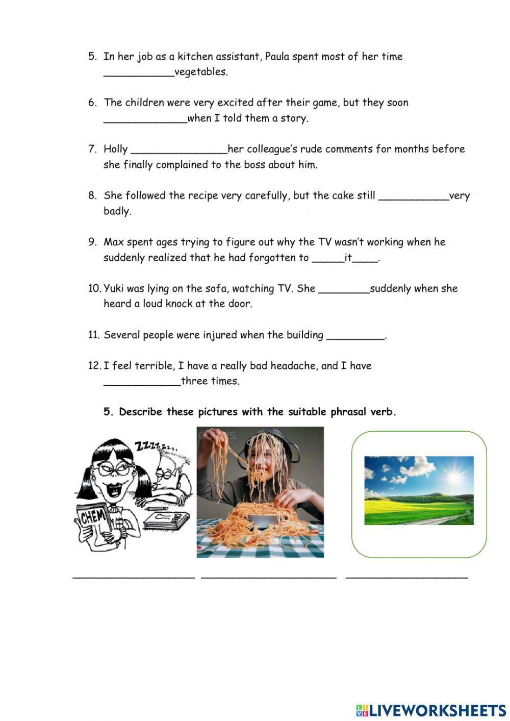 Phrasal Verbs About School and work