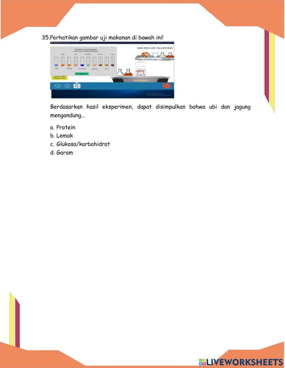 Soal Latihan Sistem Pencernaan