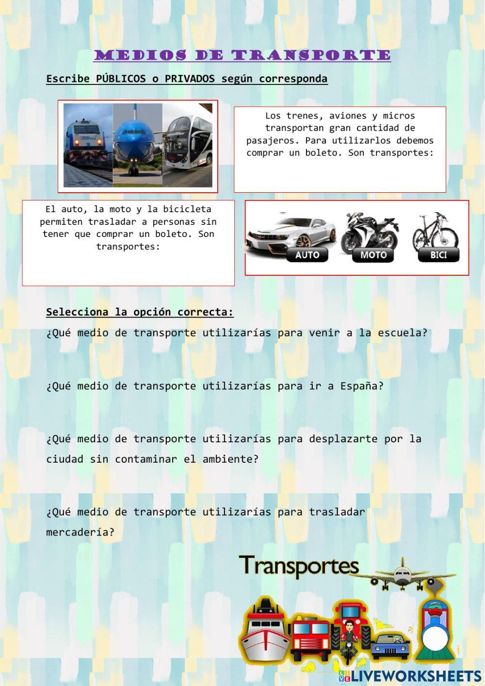 Medios de transporte