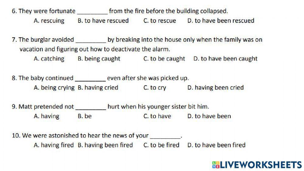 Gerund&Infinitive (Perfect&Passive)-2