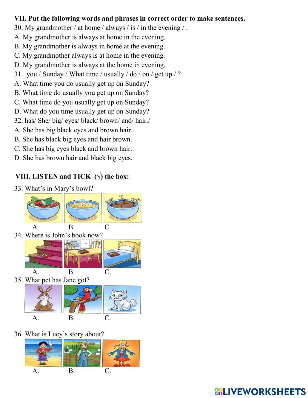 1st Mid -term test - G6