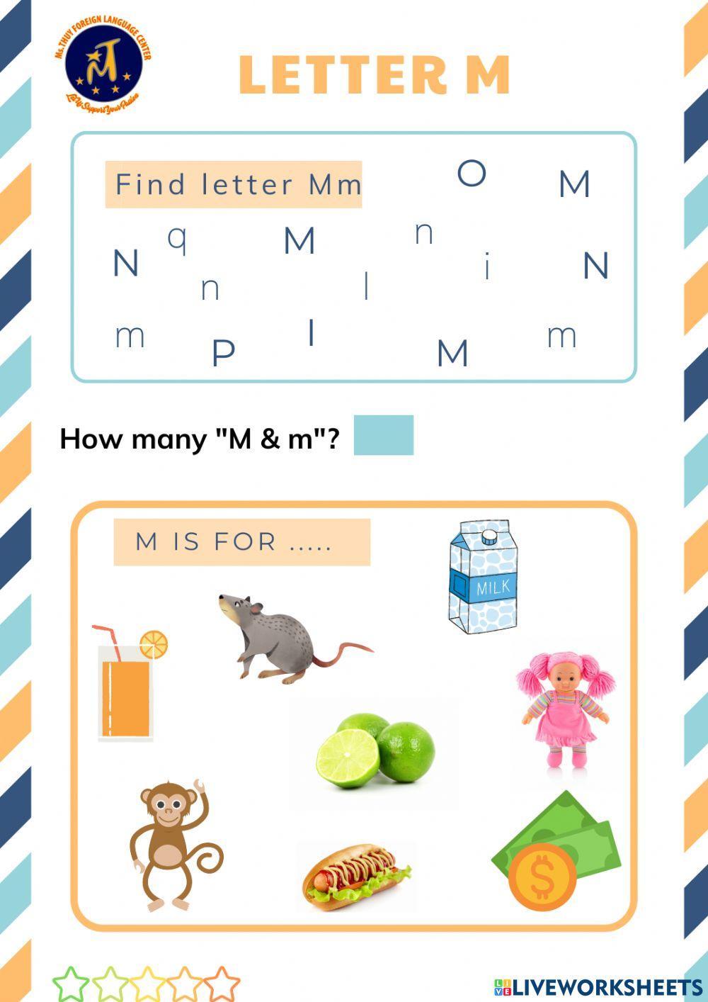 Find Letter Mm