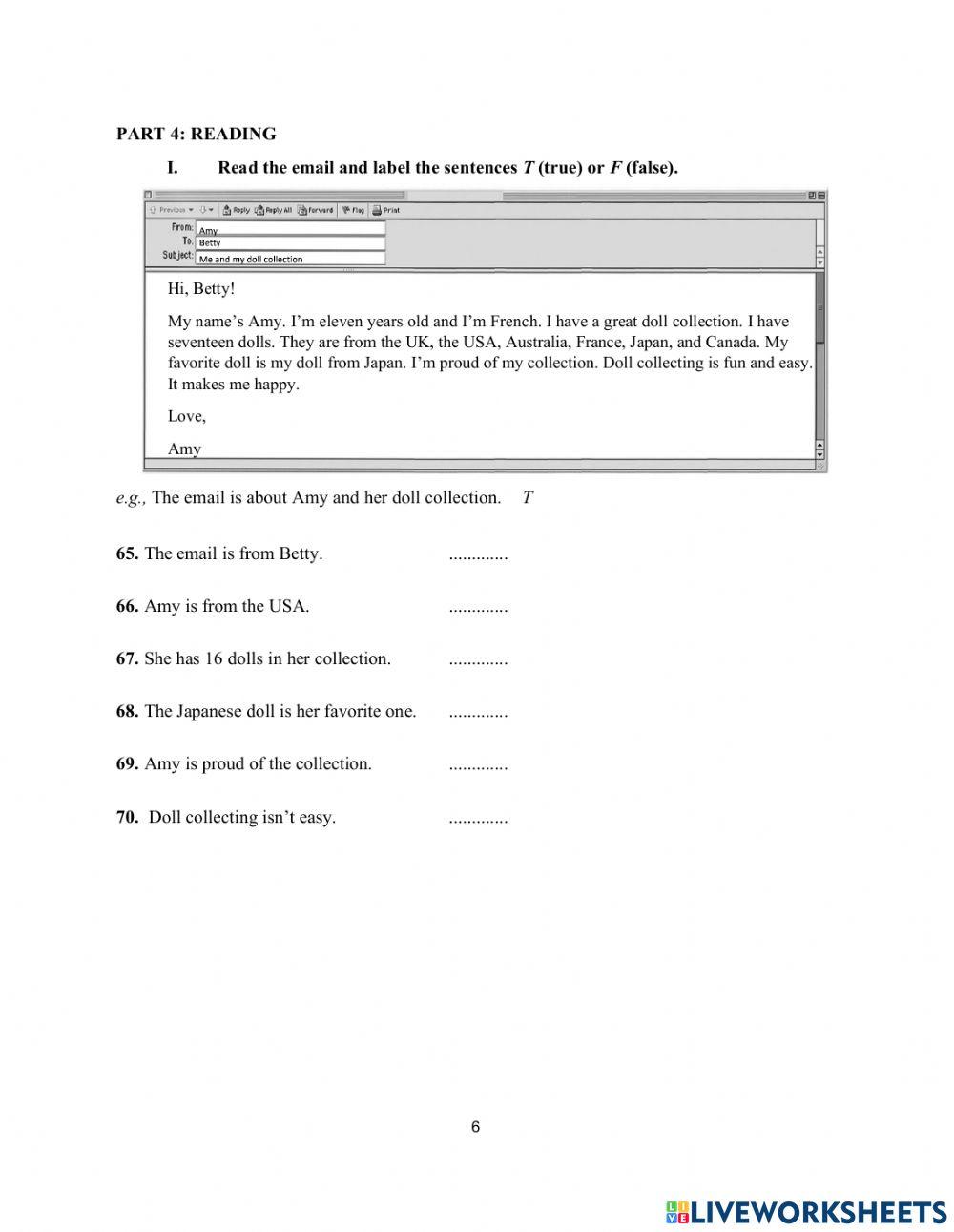 DS - Access 1 - Test 1 Reading