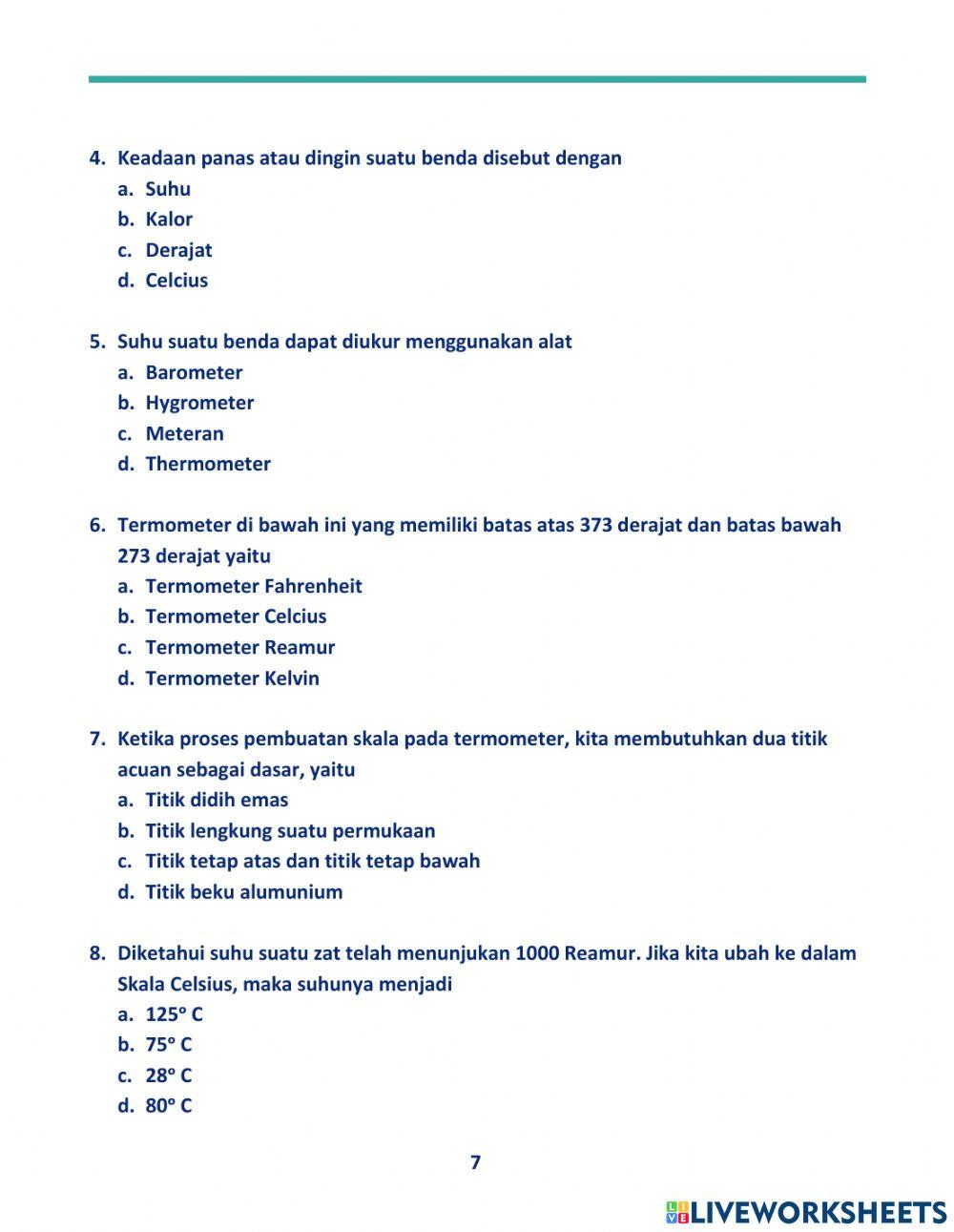 E-LKPD Suhu dan Perubahannya untuk Siswa SMP