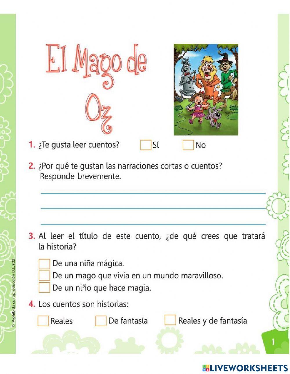 El Mago de Oz(1° capítulo)