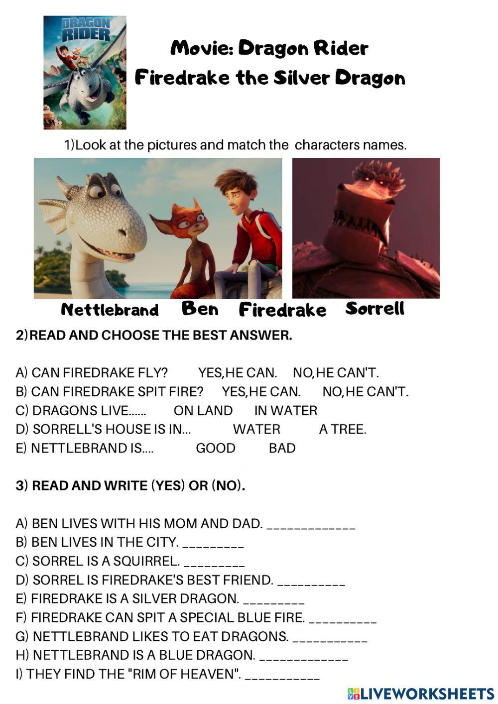 Movie: Dragon Rider - Firedrake the Silver Dragon