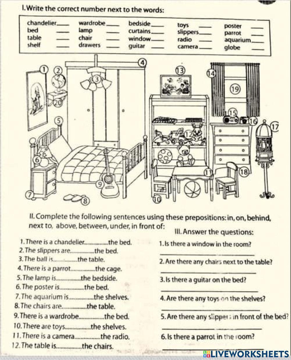 House Bedroom There is There are Location