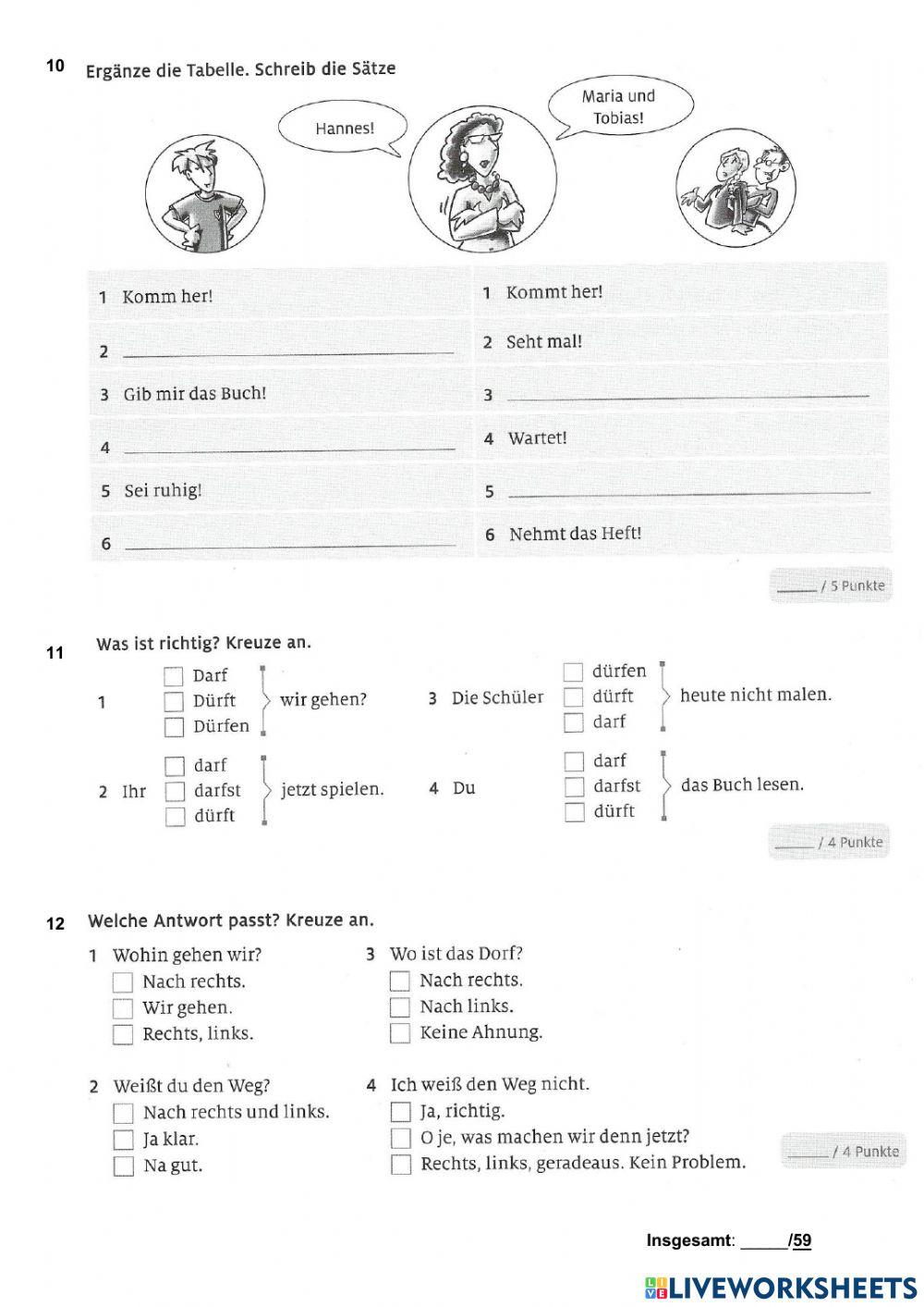 Dabei A1.1. Test (Modul 4)