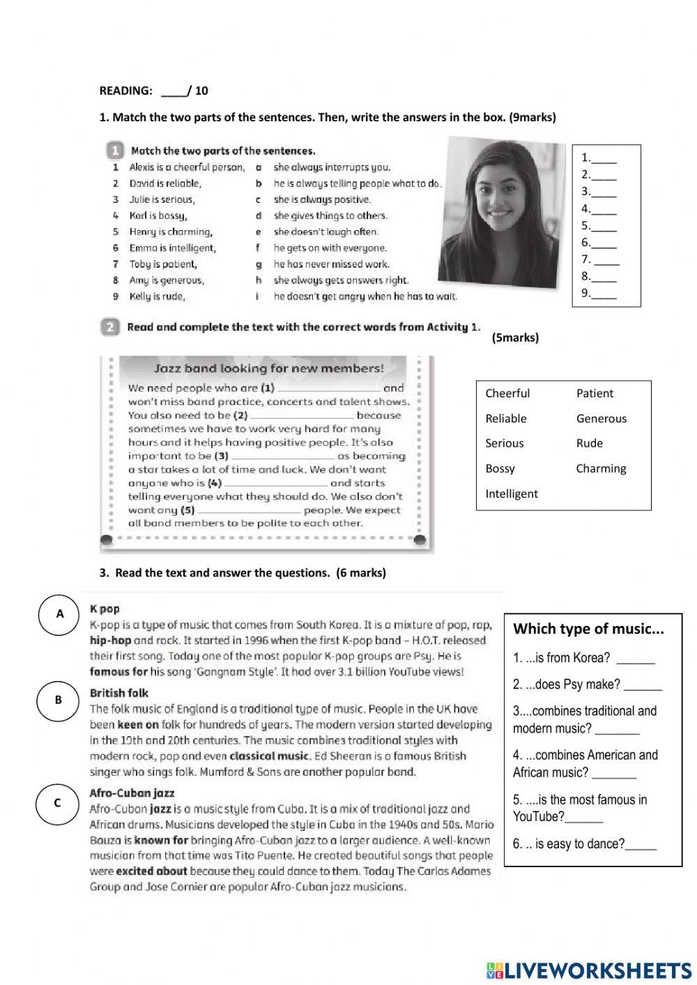 Reading unit 1 6º epo