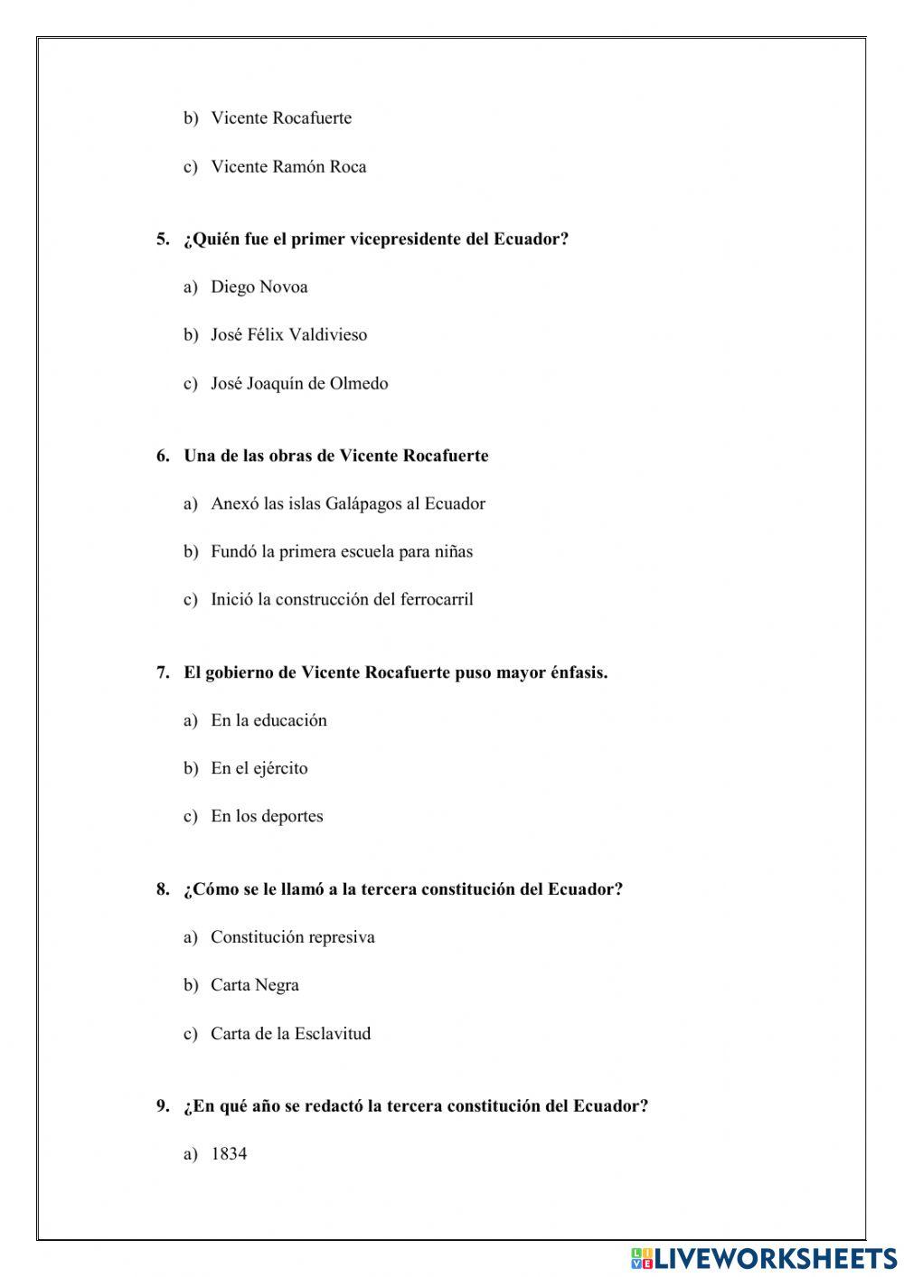 Primeros años de la república