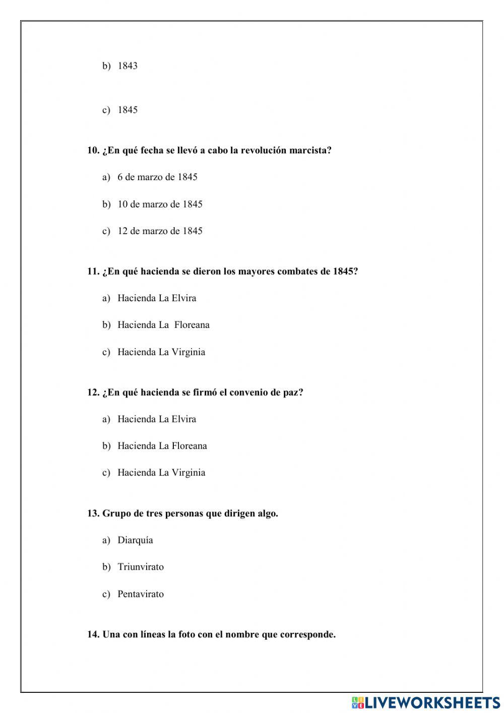 Primeros años de la república