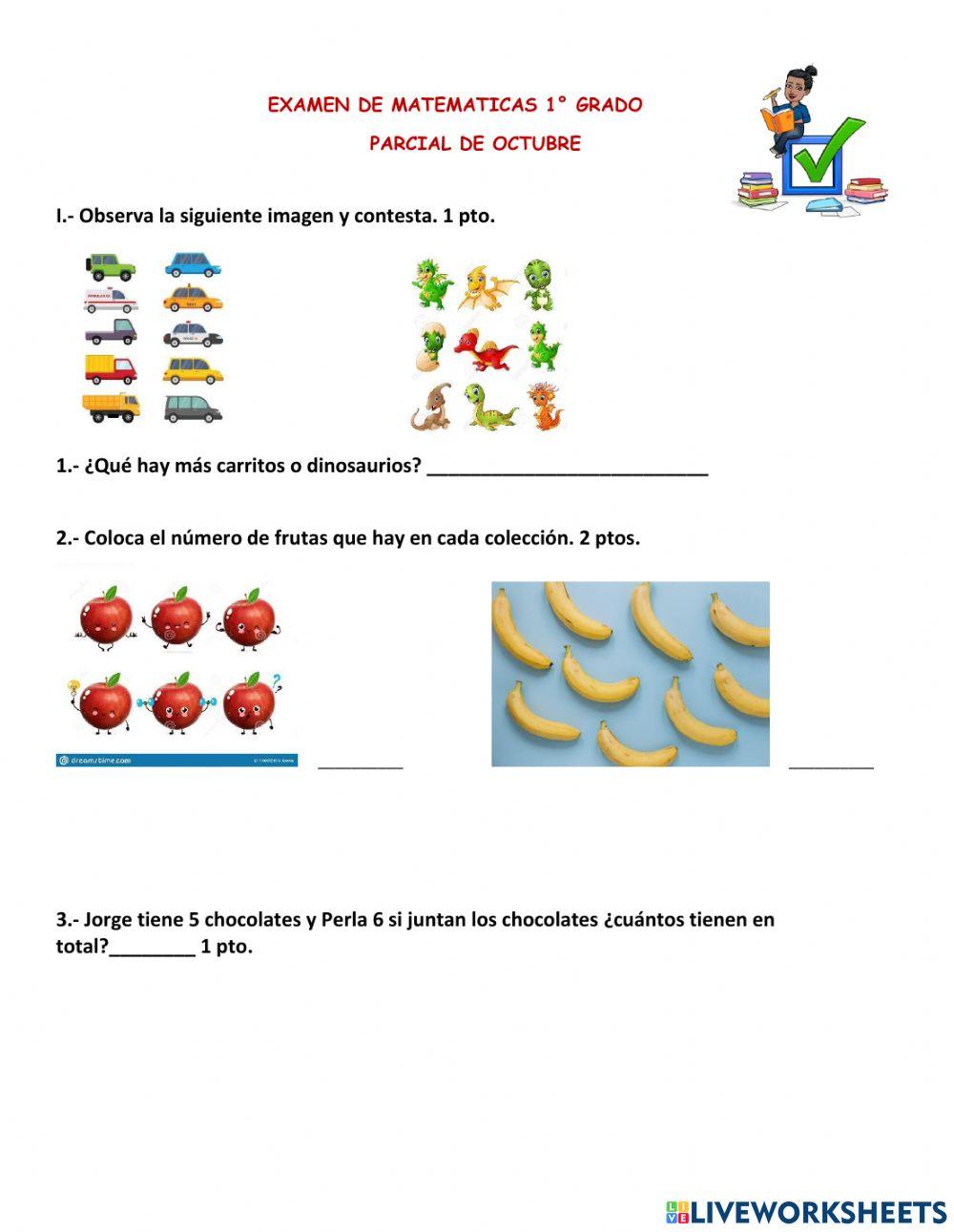 Evaluación matemáticas