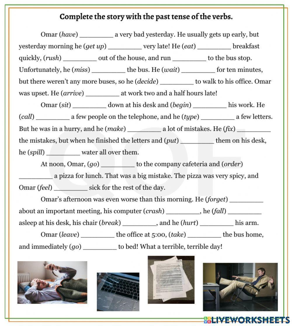 Simple past short story