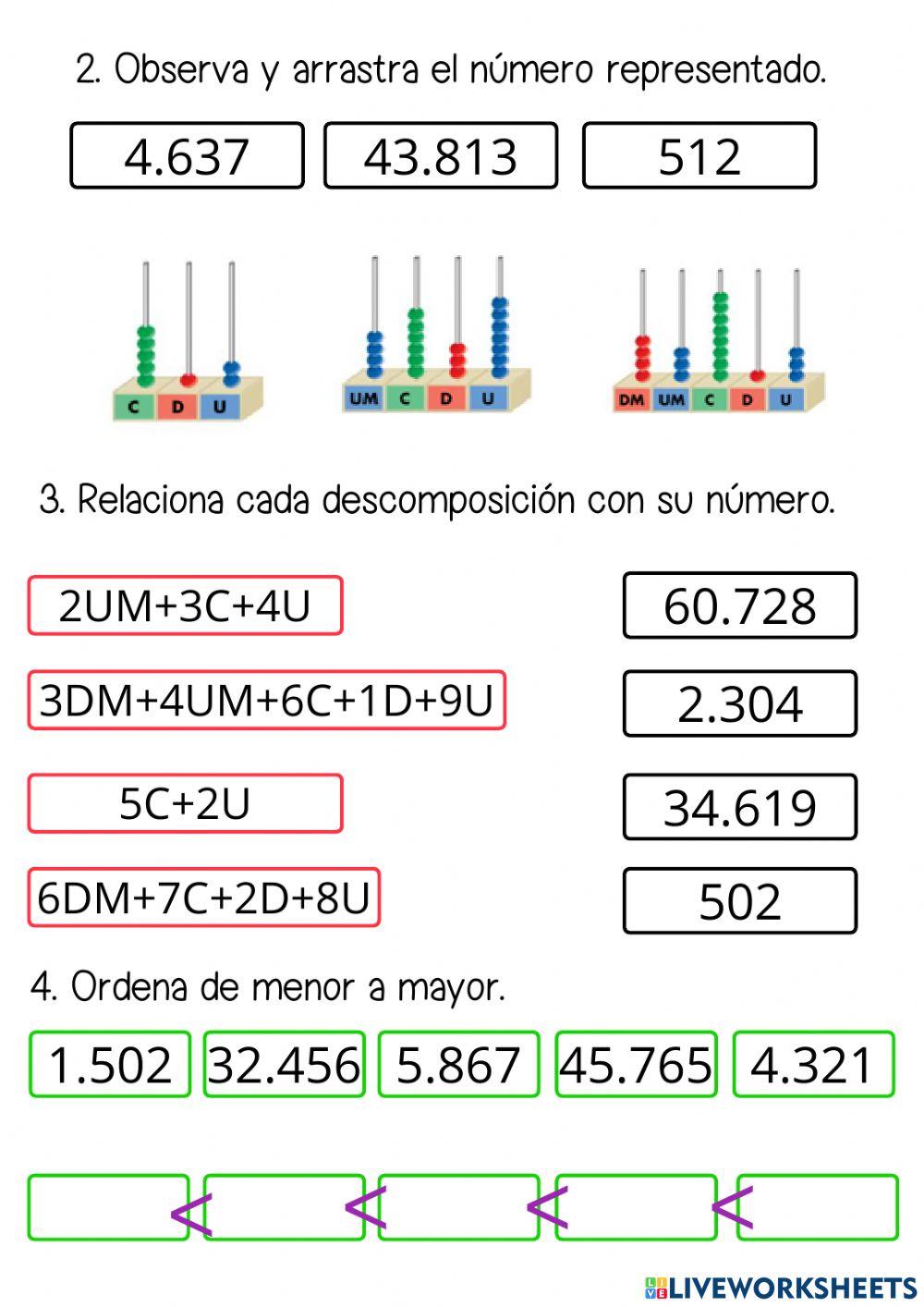 Números 4-5 cifras Números 4-5 cifras