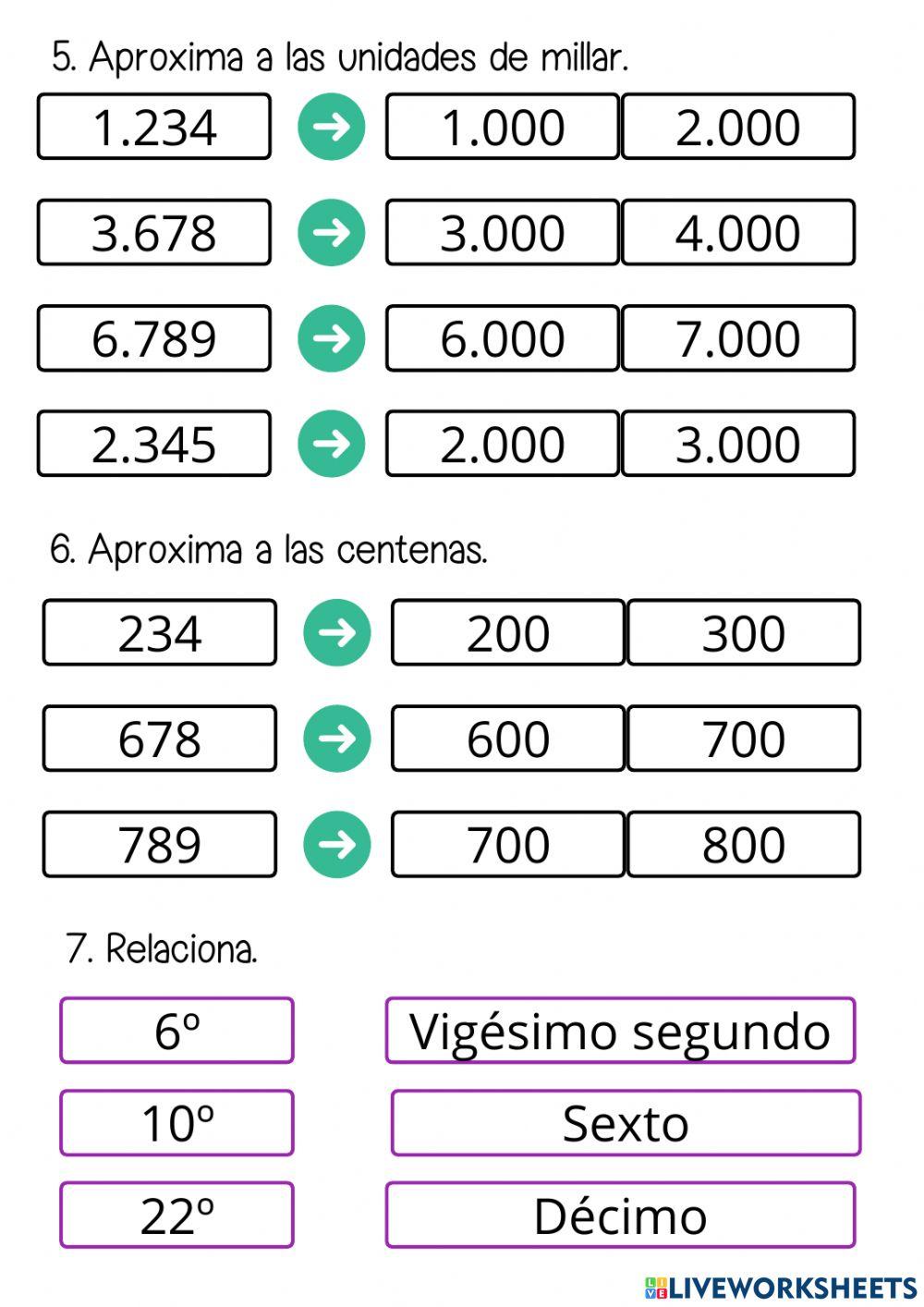 Números 4-5 cifras Números 4-5 cifras