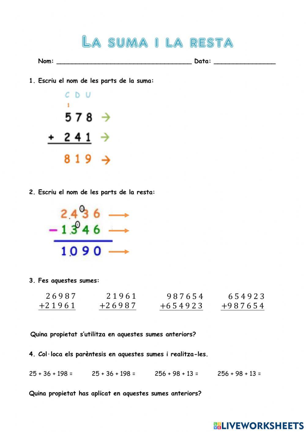 Propietat commutativa i associativa