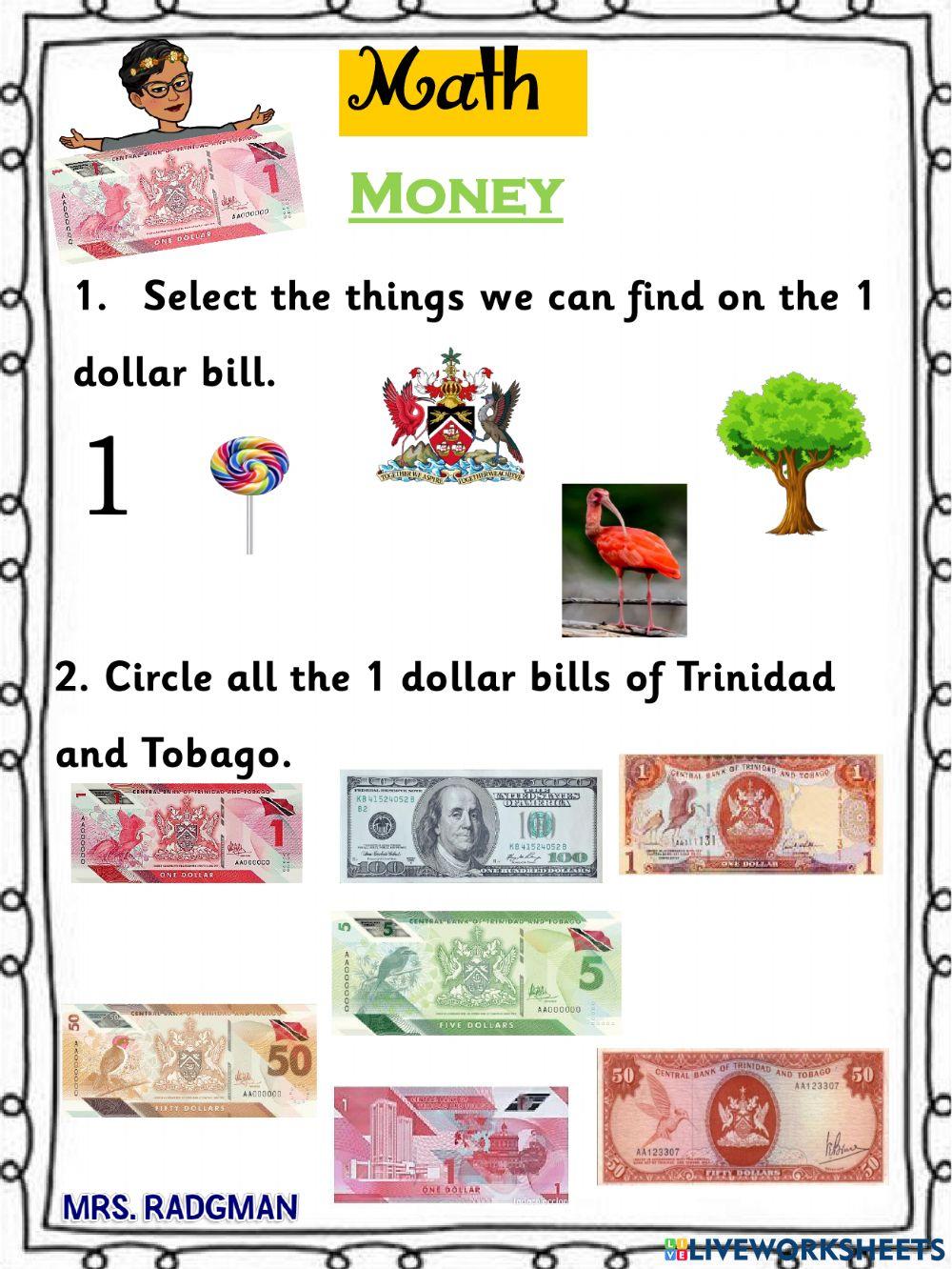 One dollar Bill