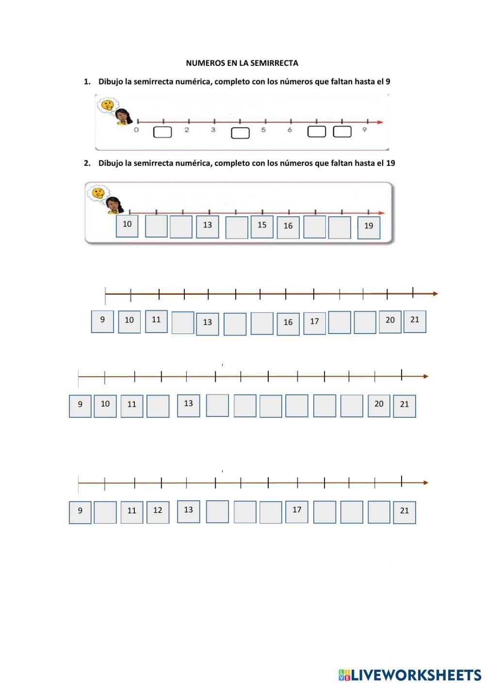 Numeros en la semirrecta