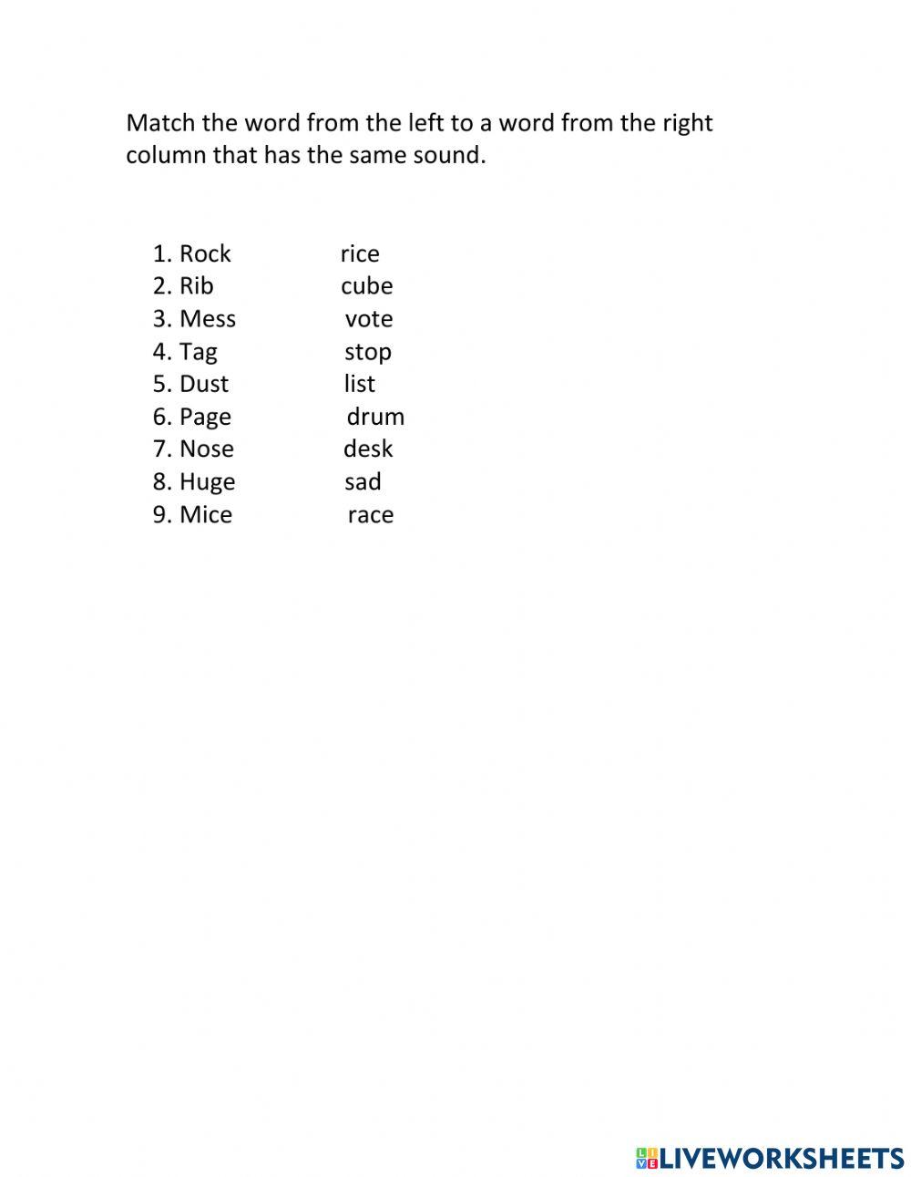 Short , long vowel