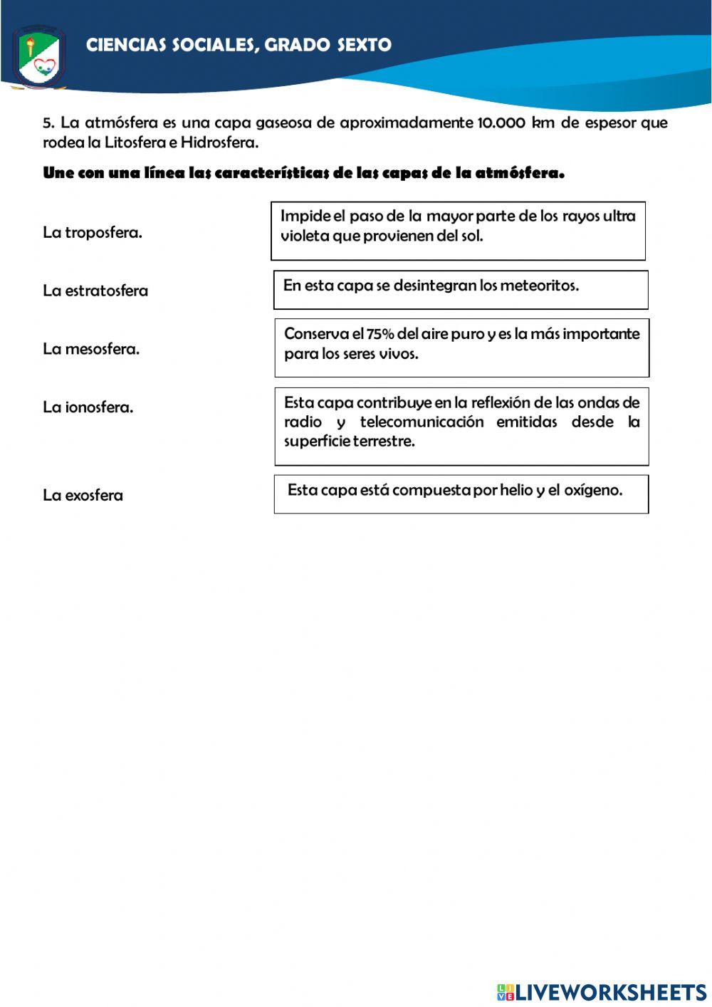Quiz de sexto ciencia sociales