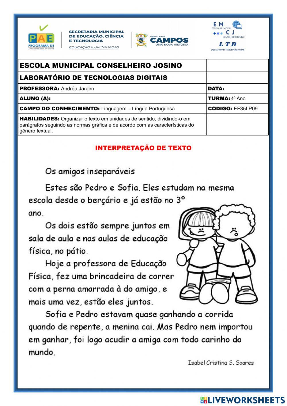 Interpretação de texto
