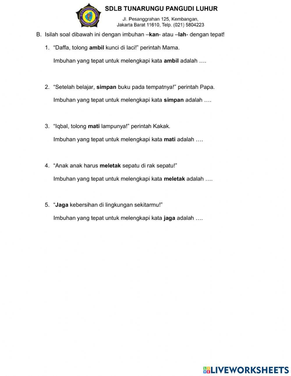 Latihan bahasa