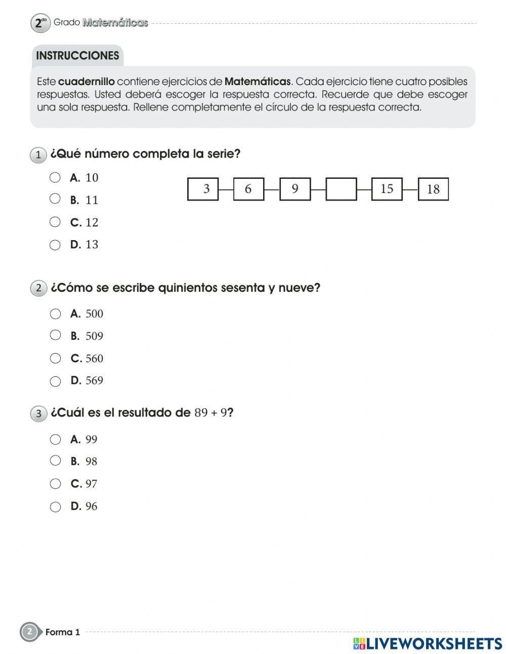 Prueba de fin de grado -  SEGUNDO