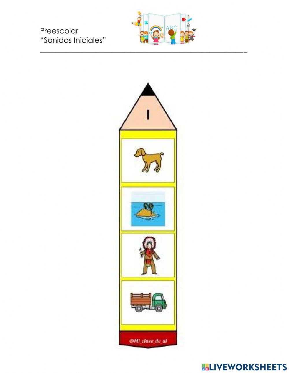 Sonidos iniciales exercise Live Worksheets Sonidos iniciales exercise Live Worksheets