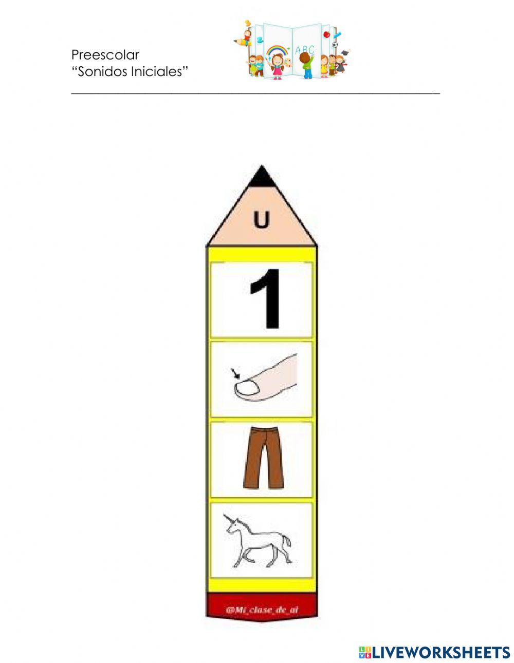Sonidos iniciales exercise Live Worksheets Sonidos iniciales exercise Live Worksheets