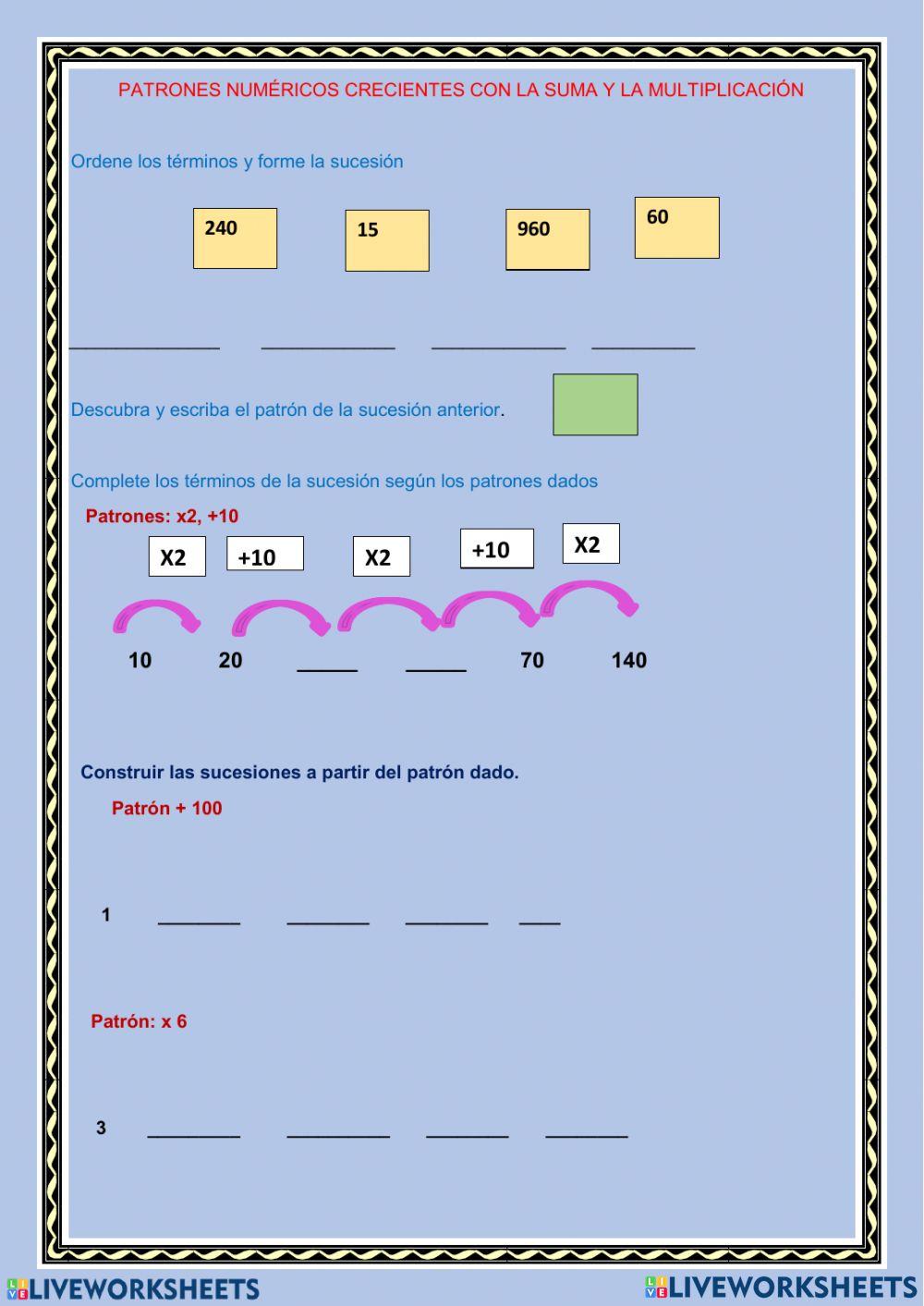 Sucesiones crecientes