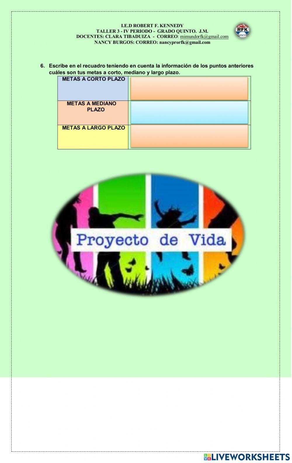 Proyecto de vida
