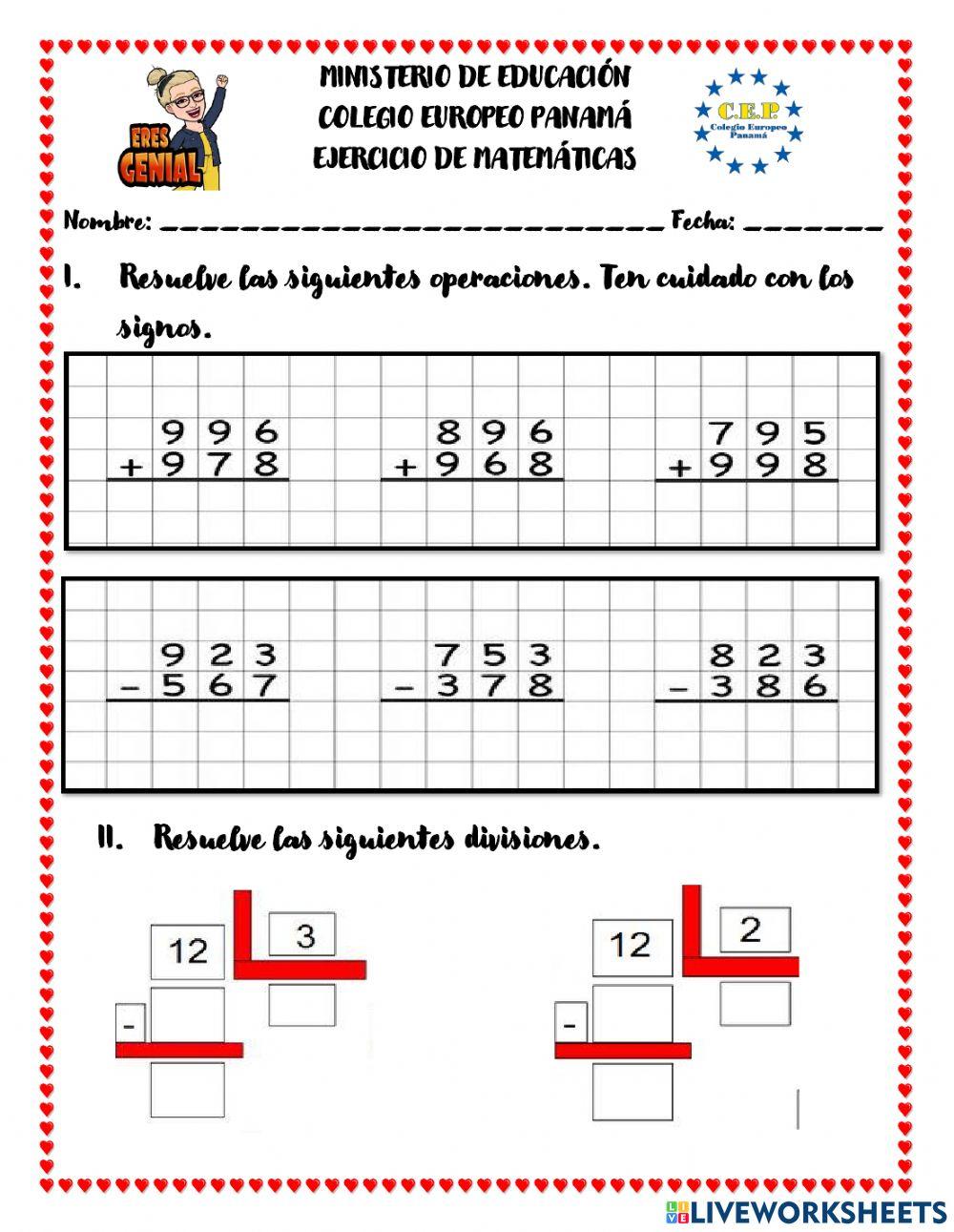 Operaciones básicas