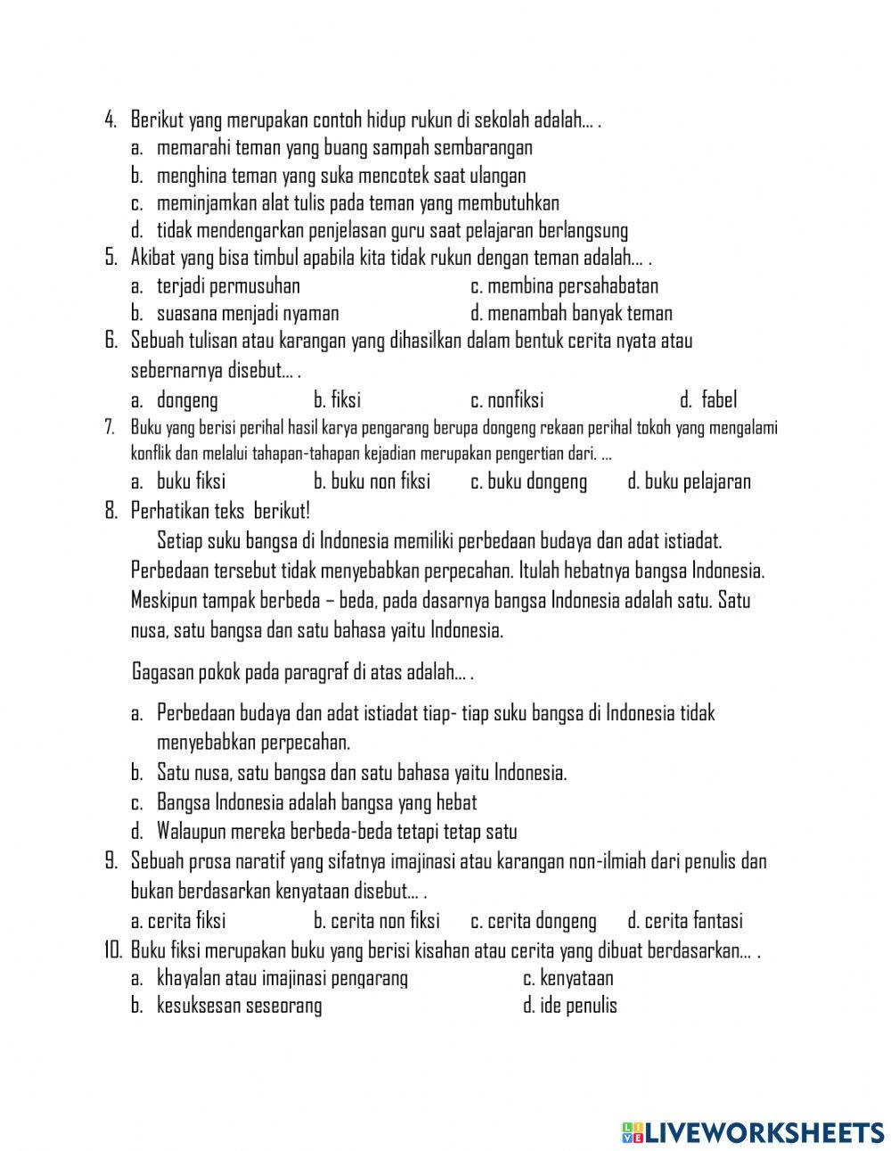 Latihan Tema5 Sub1