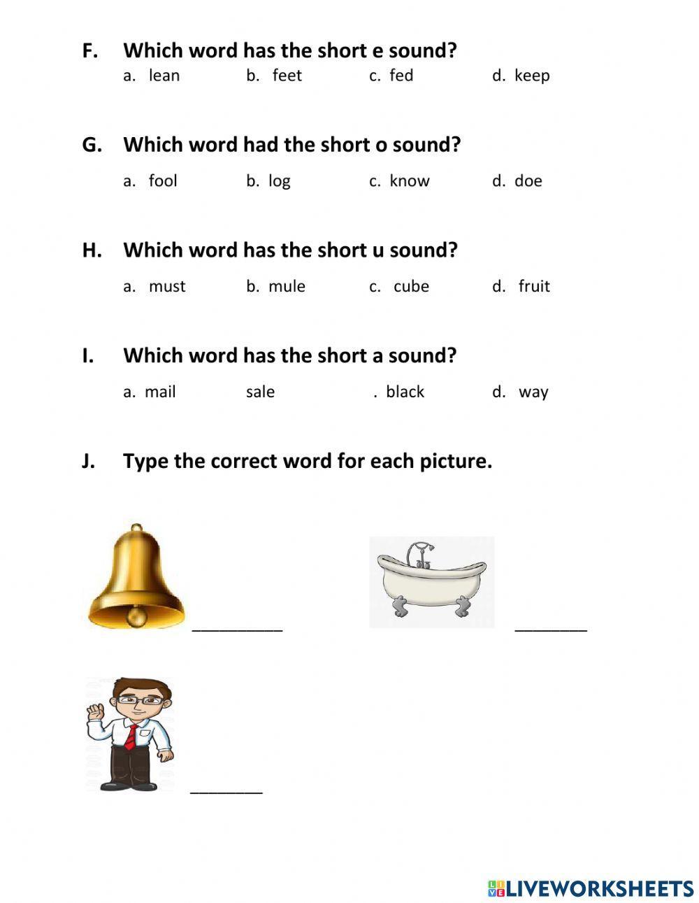 Short Vowels