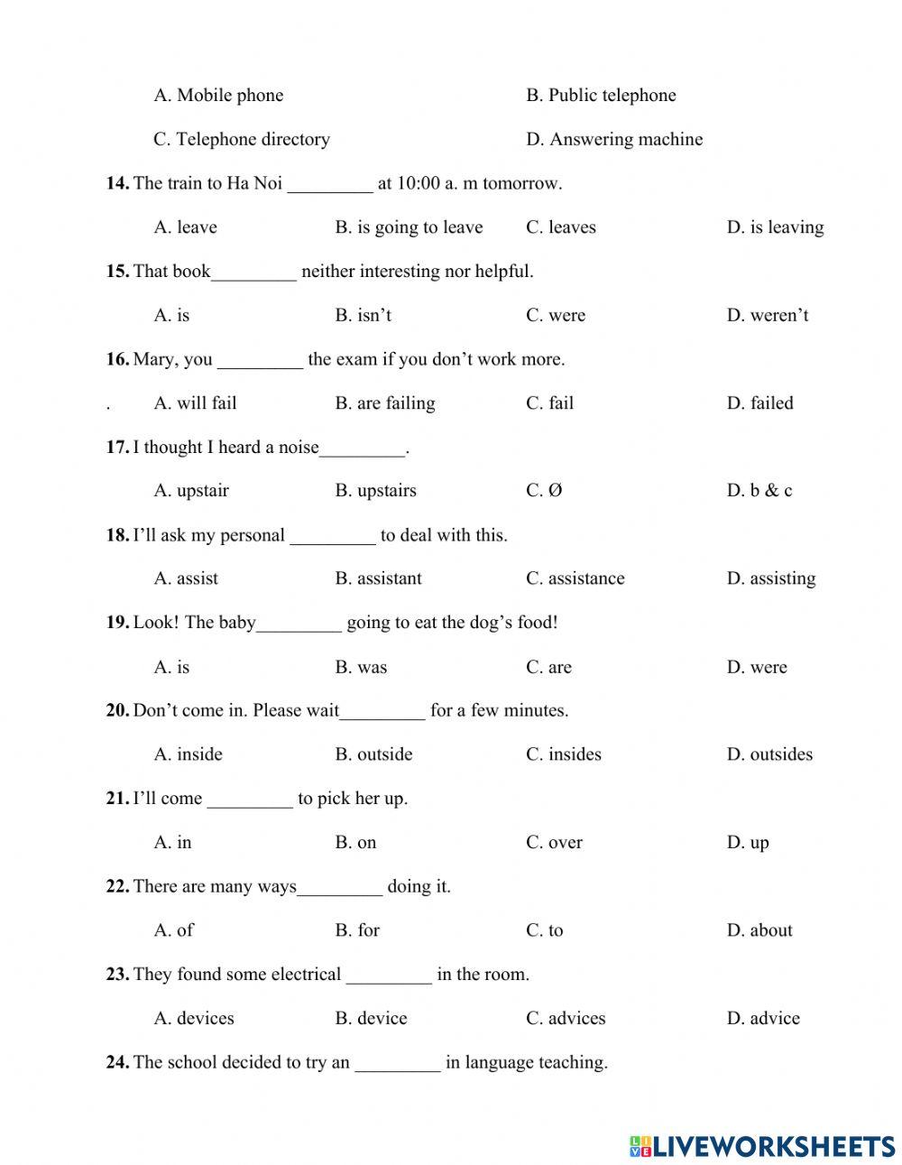 Test unit 2 english 8