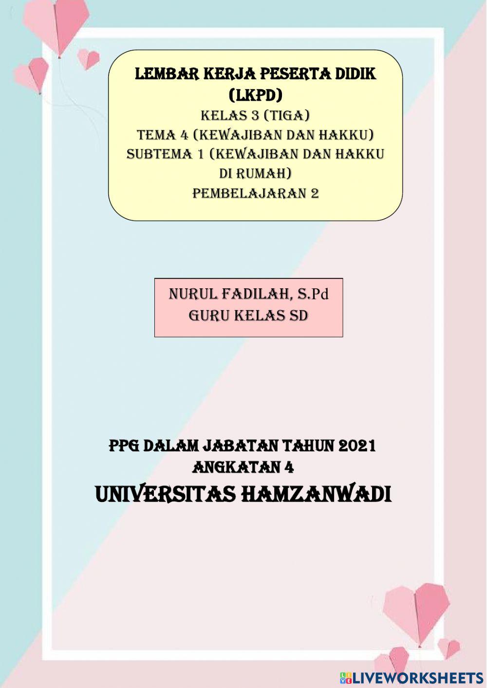 Kewajiban dan hakku di rumah berkaitan pakaian