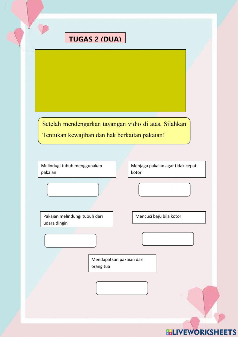 Kewajiban dan hakku di rumah berkaitan pakaian