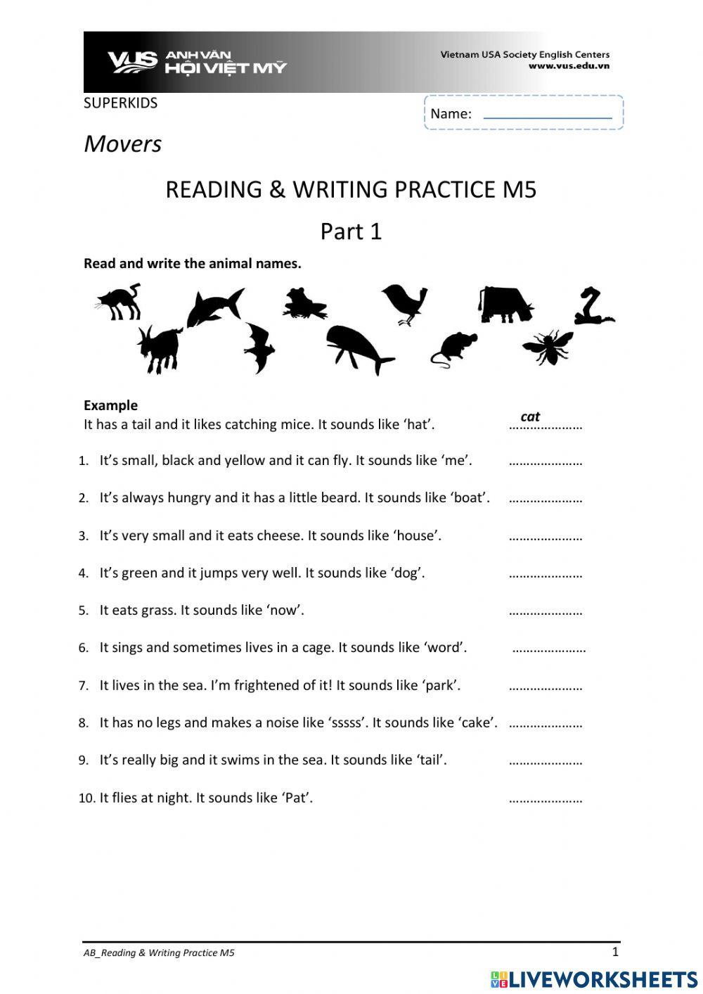 SKB3 Reading practice M5 -1