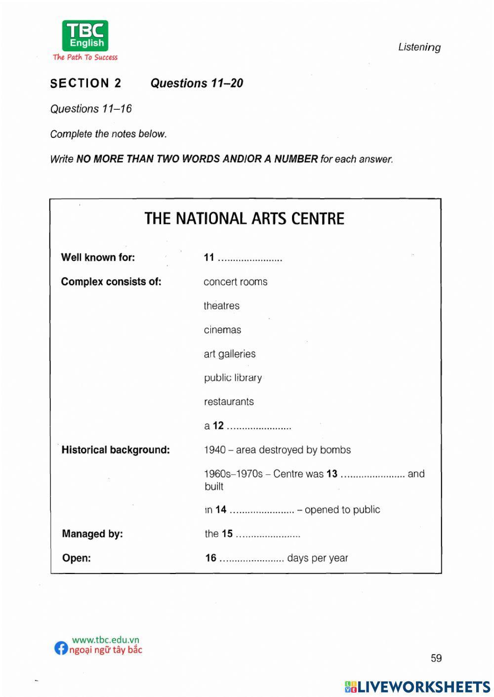 IELTS 8 TEST 3 LISTENING