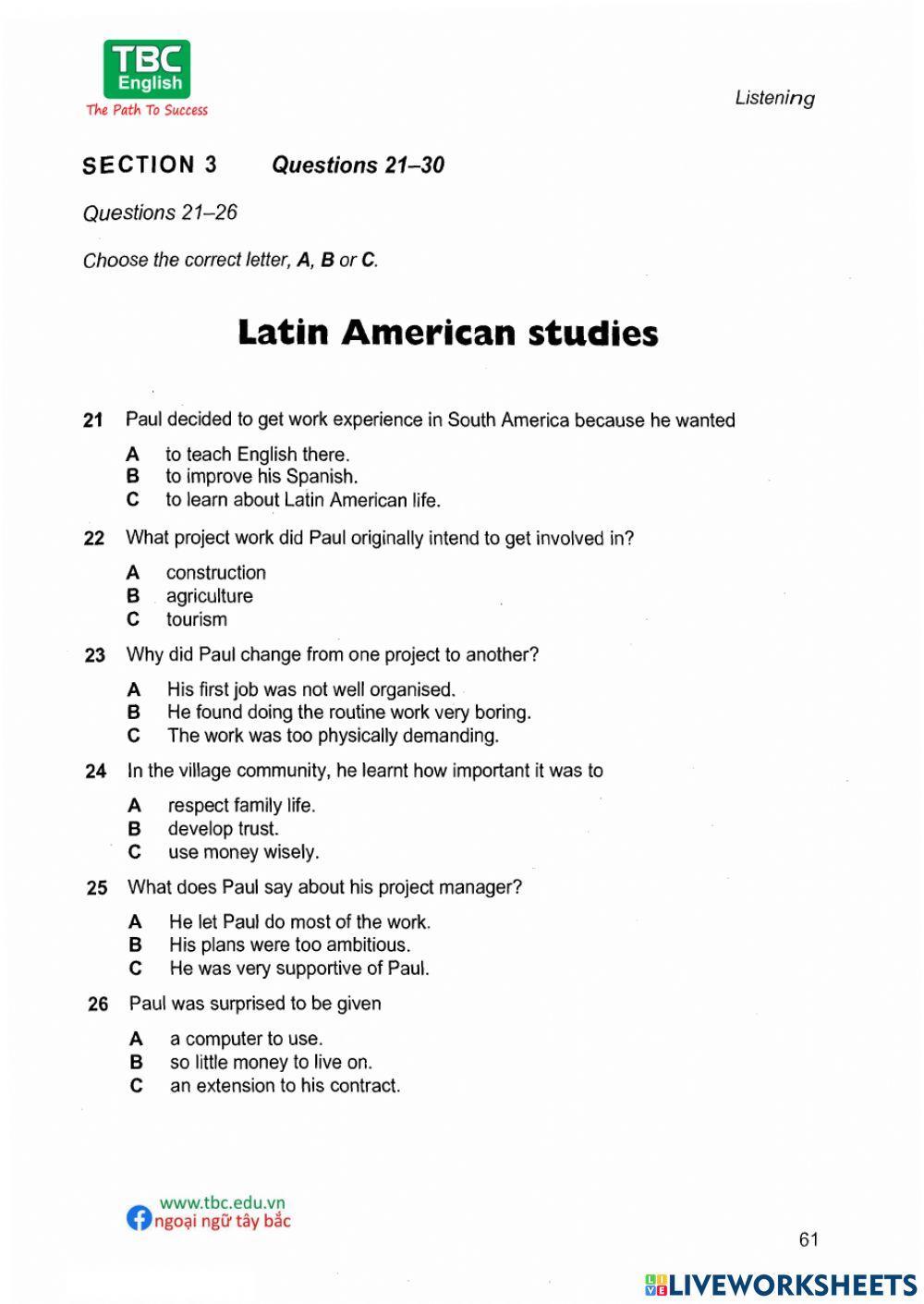 IELTS 8 TEST 3 LISTENING