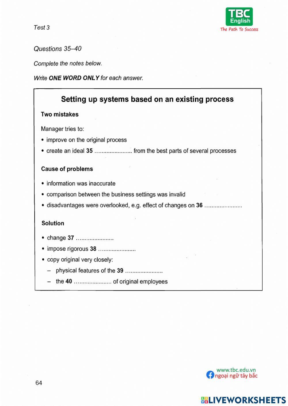 IELTS 8 TEST 3 LISTENING