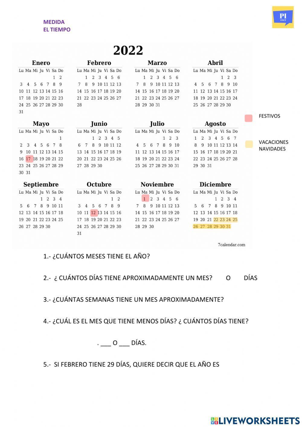 Tiempo. Calendario