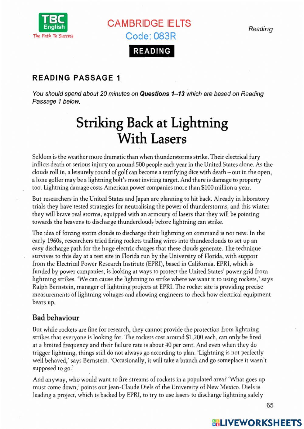IELTS 8 TEST 3 READING Q1-13