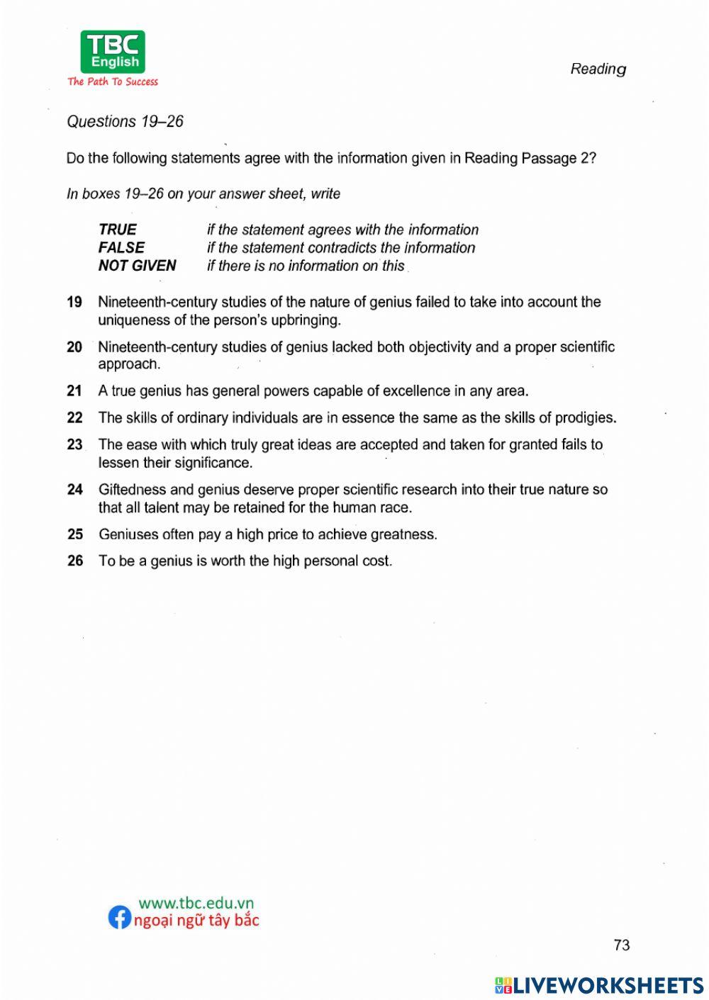 IELTS 8 TEST 3 READING Q14-40