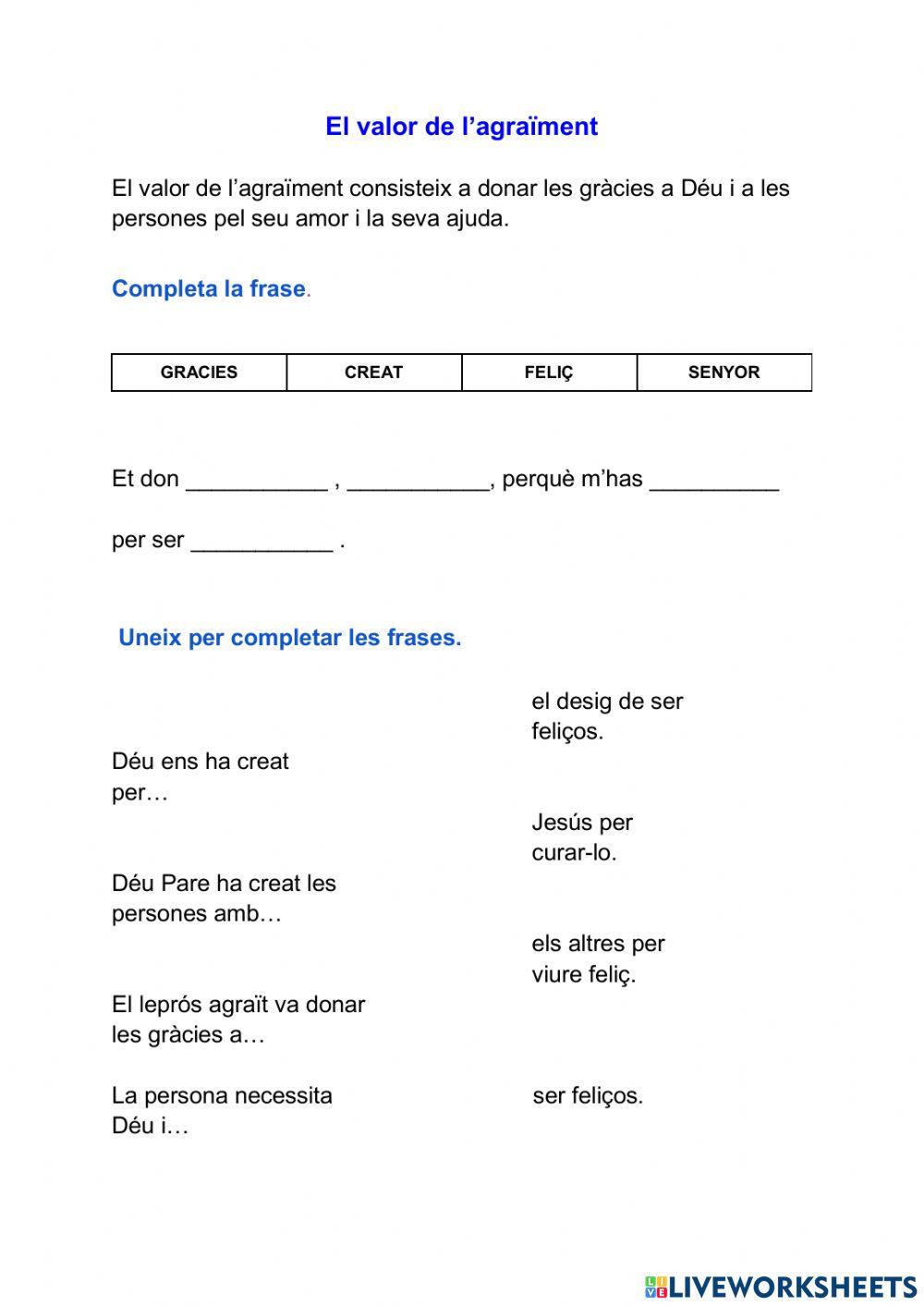 El valor de l'agraïment