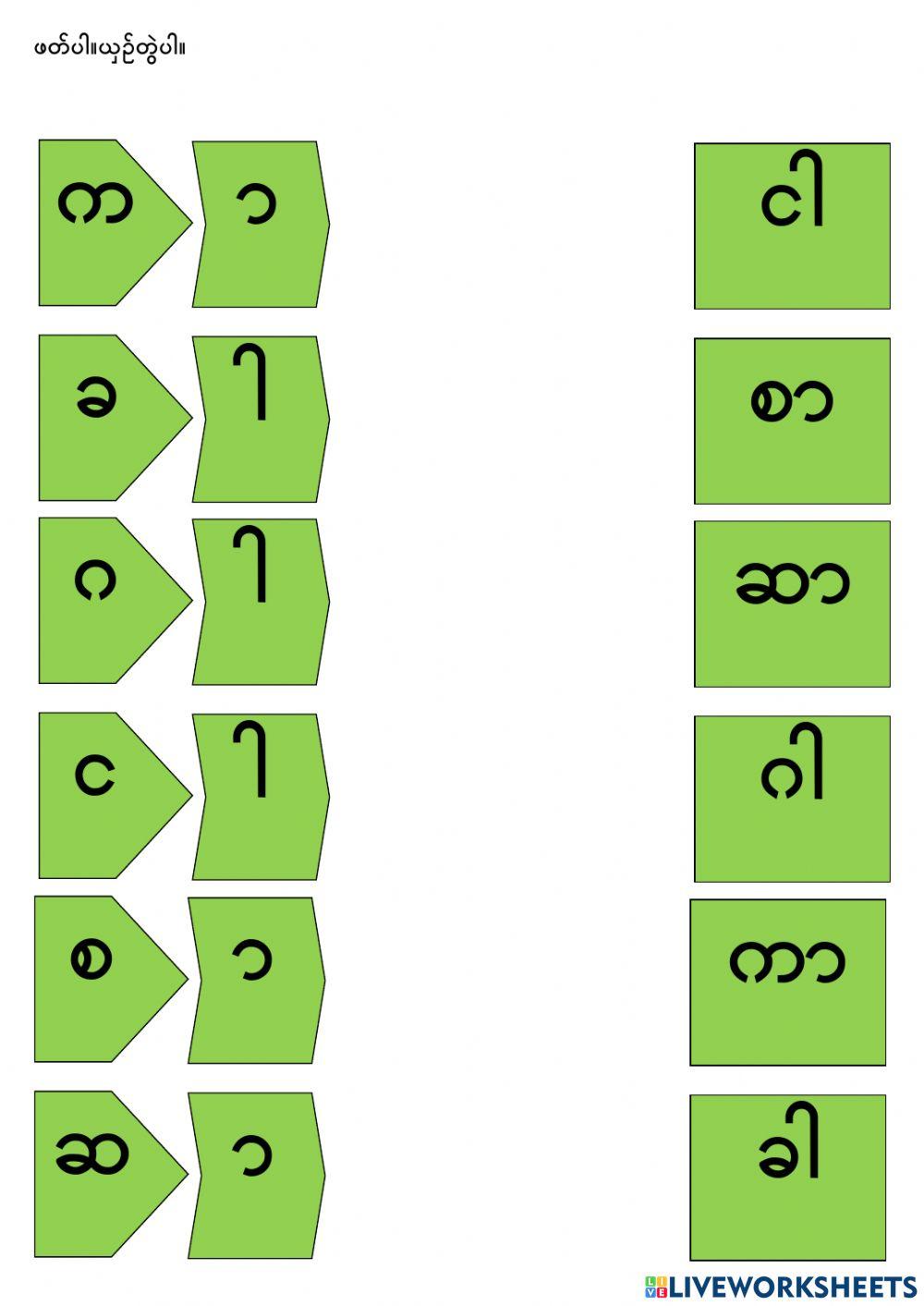 Burmese Phonic reading Burmese Phonic reading