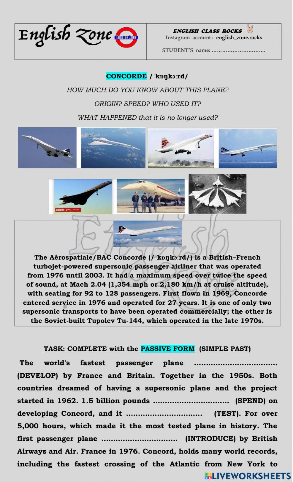 CONCORDE - Grammar Rocks PASSIVE VOICE