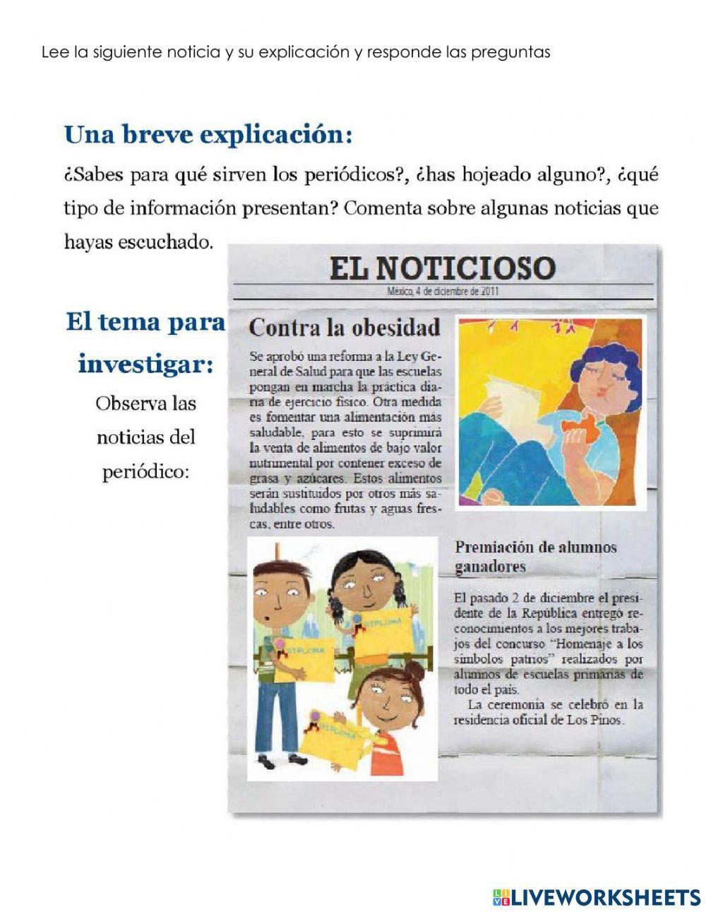 Comprensiòn de noticias